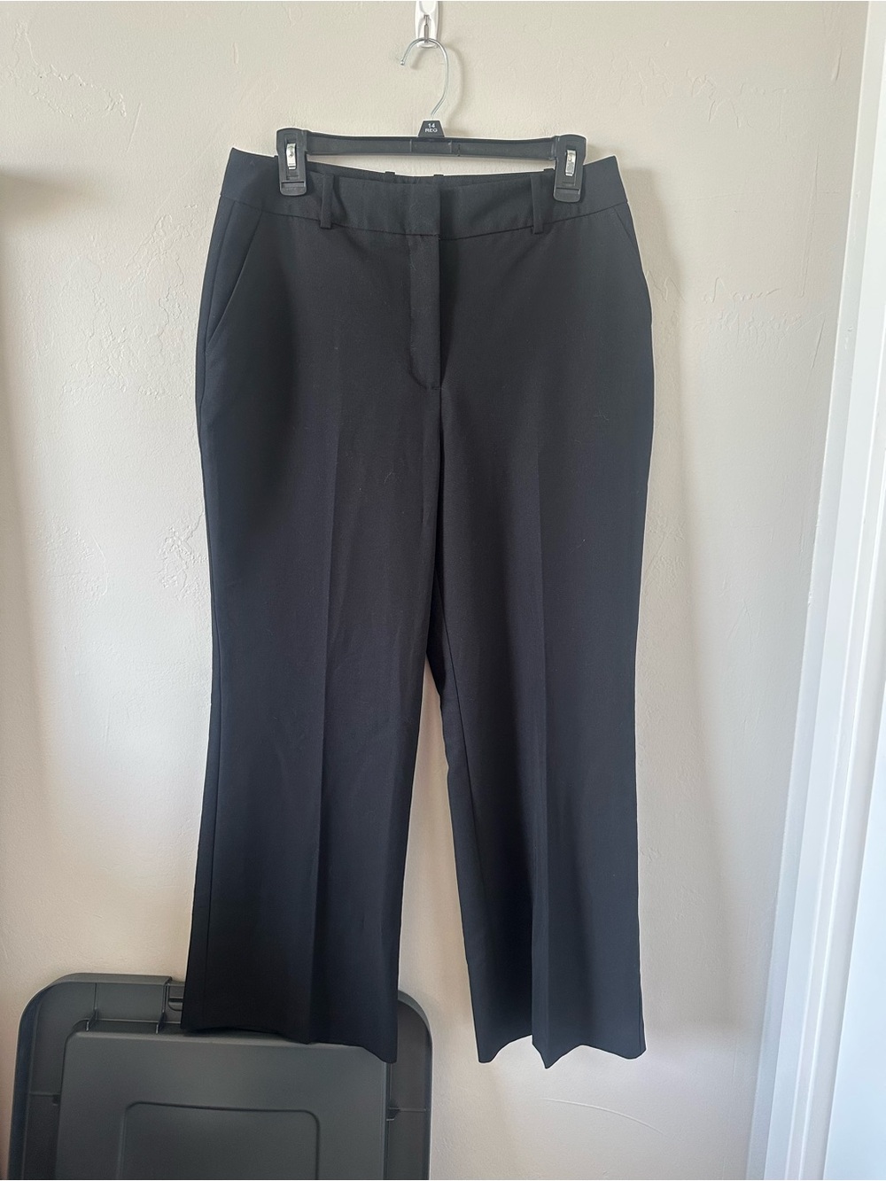 Worthington Black Straight-Leg Dress Pants